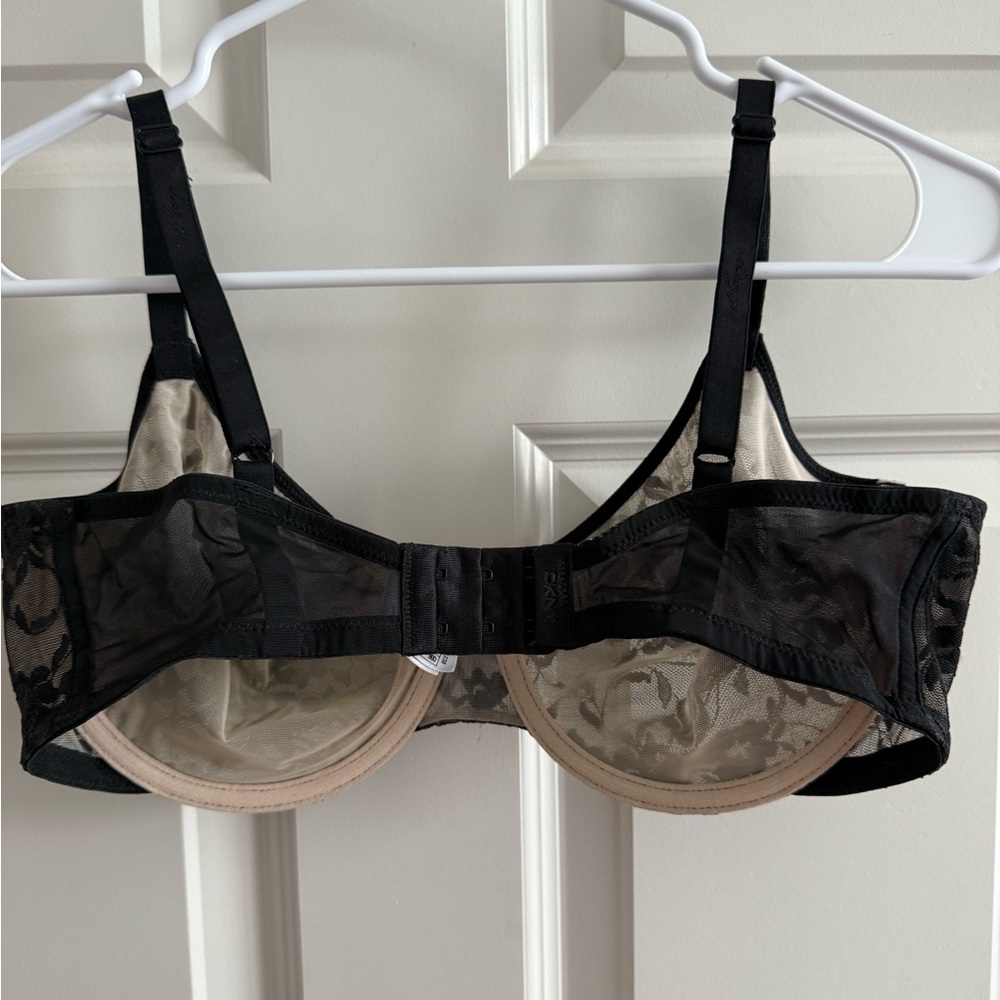 DKNY Black Floral Lace Bra 36D - Picture 3 of 5